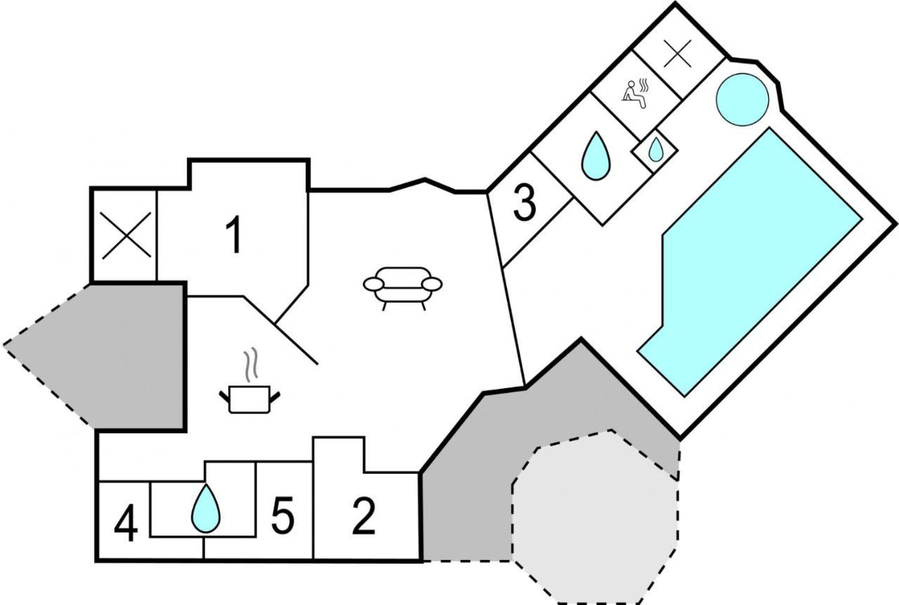 Kranich Poolferienhaus Villa Hohendorf  Exterior foto